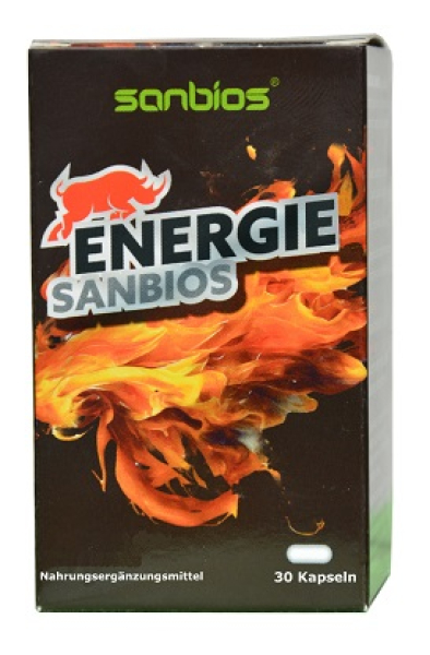 Capsules, 30 capsules with caffeine, guarana, and ginseng for concentration, performance, and low blood pressure